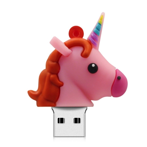 

MicroDrive 4GB USB 2.0 Creative Unicorn Shape U Disk (Red)
