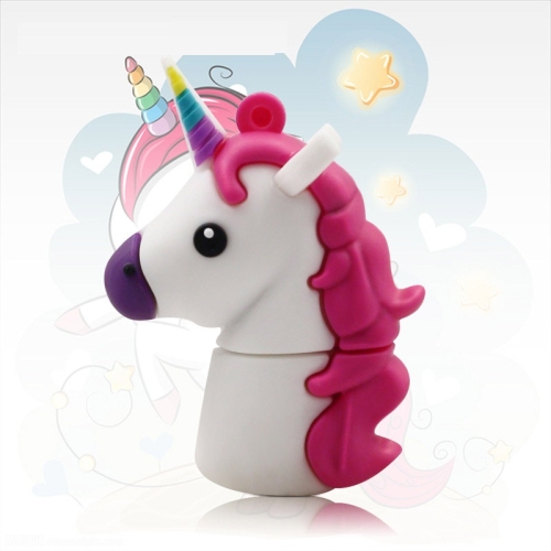 

MicroDrive 32GB USB 2.0 Creative Unicorn Shape U Disk (White)