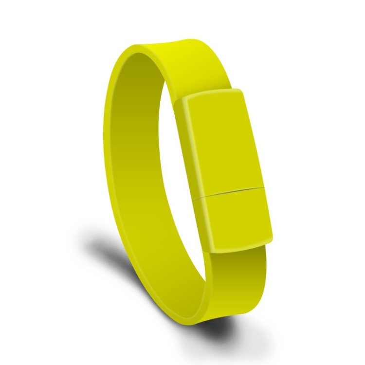 

MicroDrive 8GB USB 2.0 Fashion Bracelet Wristband U Disk (Yellow)