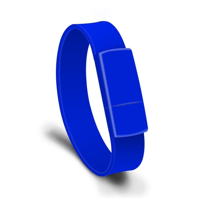 

MicroDrive 64GB USB 2.0 Fashion Bracelet Wristband U Disk (Blue)
