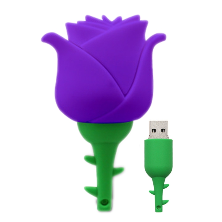 

MicroDrive 4GB USB 2.0 Creative Rose U Disk (Purple)