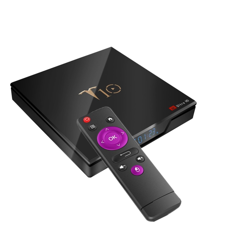 

T10 S905W 4K Ultra HD Smart Android TV BOX With Remote Controller, Android 7.1.2, Amlogic S905W Quad-Core 64bit Cortex-A53,2.4G Dual-band Wifi, EMMC 16GB FLASH, 2GB SDRAM (Black)