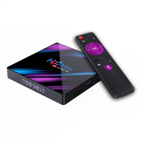 

H96 Max-3318 4K Ultra HD Android TV Box with Remote Controller, Android 9.0, RK3318 Quad-Core 64bit Cortex-A53, WiFi 2.4G/5G, Bluetooth 4.0, 2GB+16GB