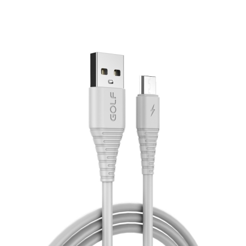 

GOLF GC-64m Micro USB to USB 3A Fast Charging USB Data Cable for Galaxy, Huawei, Xiaomi, HTC, Sony and Other Smartphones (White)