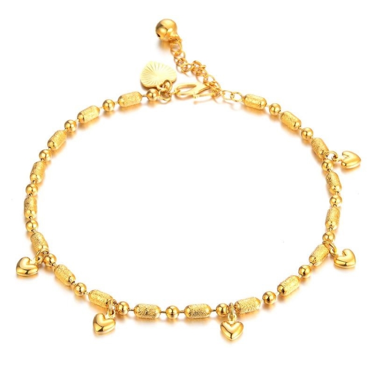 

OPK Heart Shape Pendant Simple Fashion Anklet Chain for Women