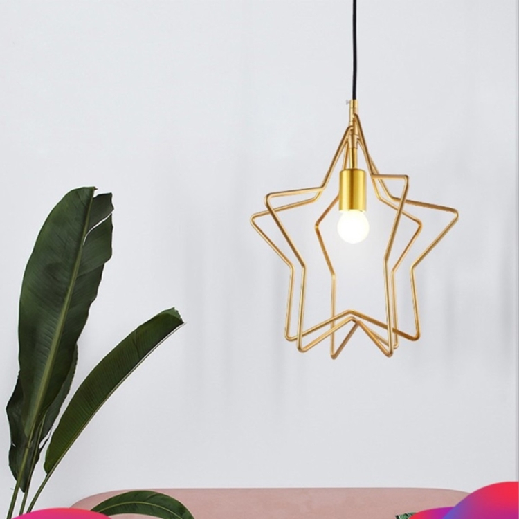 

YWXLight Single Head Five-pointed Star Wrought Iron Chandelier