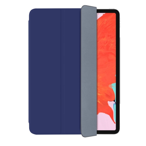 

Mutural Famous Authority Series Magnetic Leather Case for iPad Pro 11 inch (2018), with Folding Holder & Sleep / Wake-up Function(Blue)