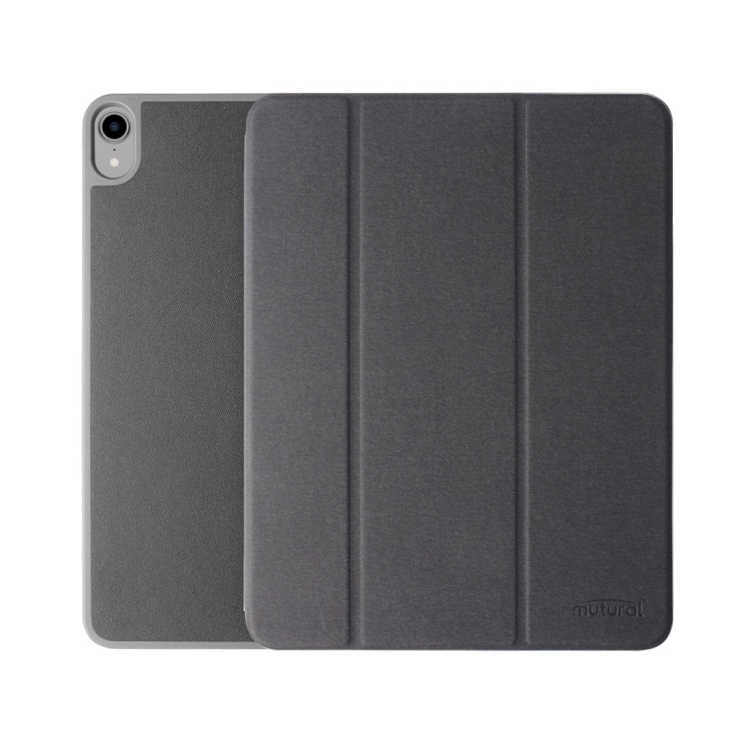 

Mutural Exquisite Series Cloth Texture PU+TPU Leather Case for iPad Pro 11 inch (2018), with 3-Fold Holder & Pen Slot & Sleep & Wake-up Function(Black)