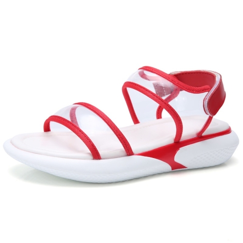 

Non-slip Wear-resistant Lightweight Casual Wild Sandals for Women (Color:Red Size:36)