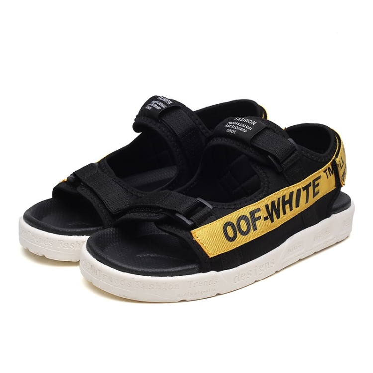 

Youth Trend Mesh Breathable Comfortable Sandals for Women (Color:Black Gold Size:39)