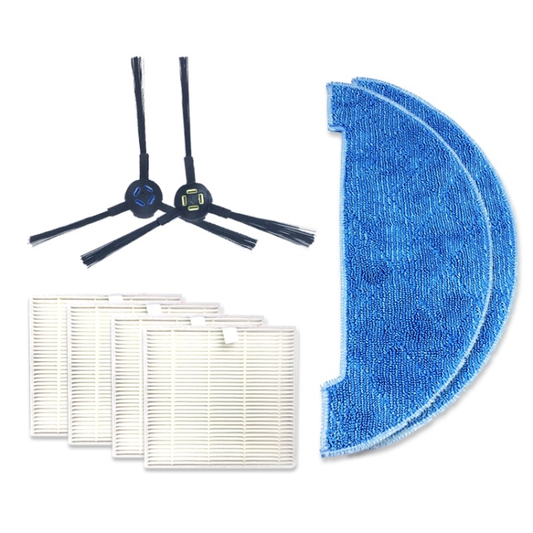 

XI275 Pair I258 Side Brush + 4 PCS I206 Filter + 2 PCS I262 Cleaning Rag for ILIFE V8S