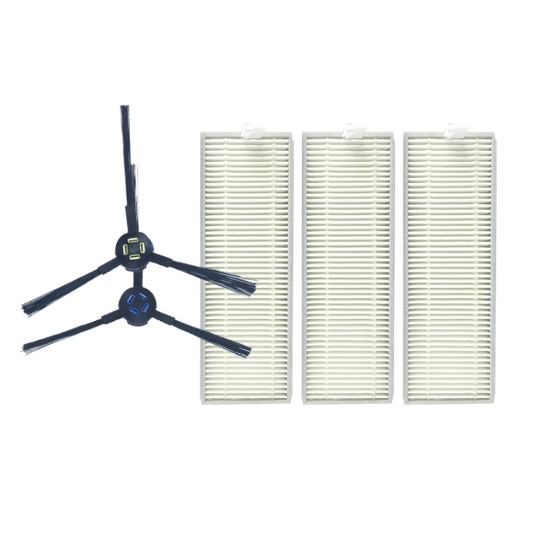 

XI285 1 Pair I258 Side Brushes + 3 PCS I206 Filters for ILIFE X800 / A7 / A9 / X787 / X785