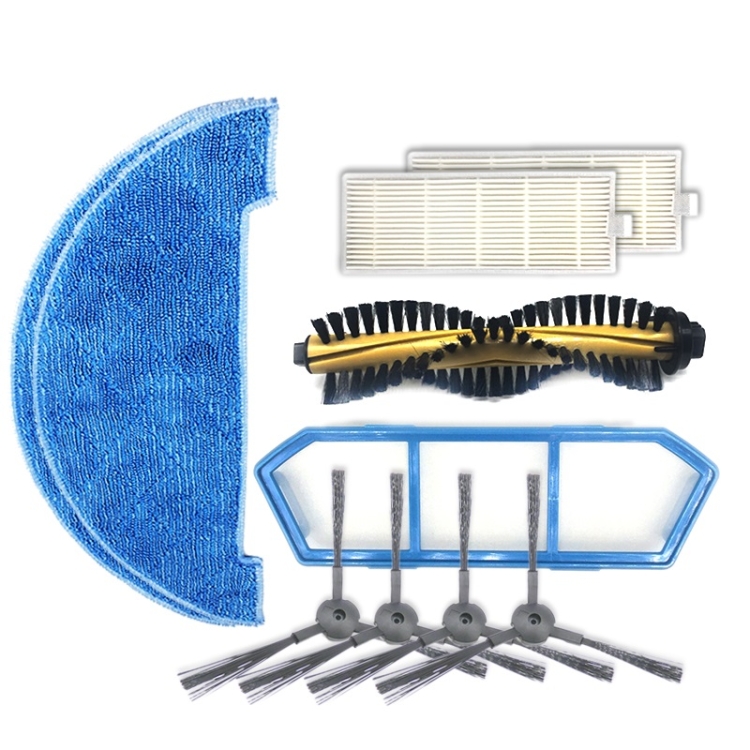 

XI299 2 Pairs K614 Side Brushes + 2 PCS I261 Rags + 2 PCS I207 Filters + I205 Initial Effect Filter + I202 Main Brush for ILIFE A4