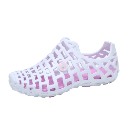 white non permeable shoes