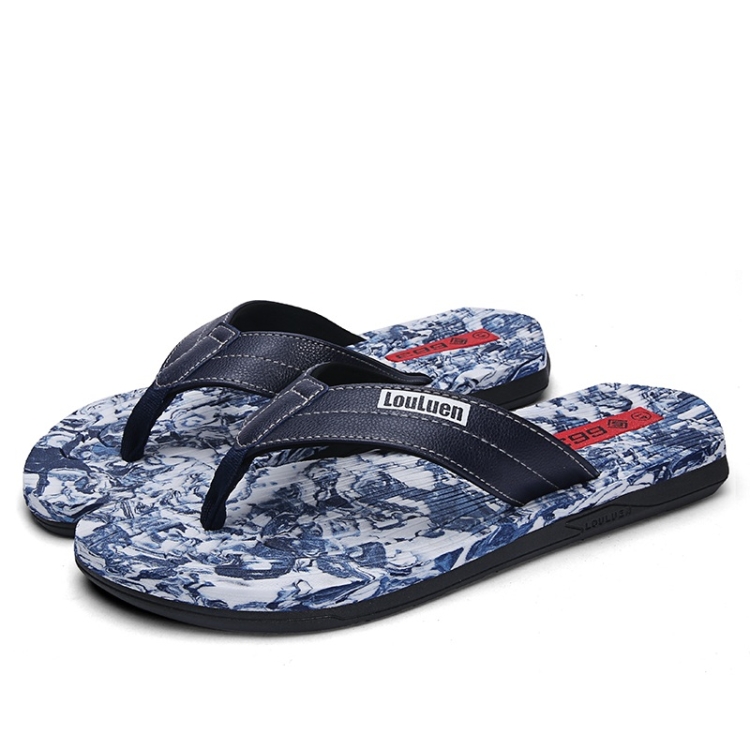 

Personality Pattern Fashion Trend Flip-flops for Men (Color:Blue Size:41)