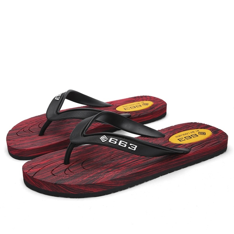 

Fashion Trend Non-slip Wearable Casual Slippers for Men (Color:Red Size:41)