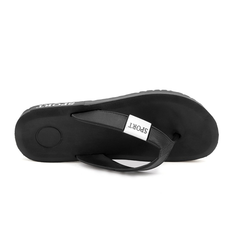 

Sports Casual Soft and Comfortable Flip Flops Beach Shoes for Men (Color:Black Size:40)