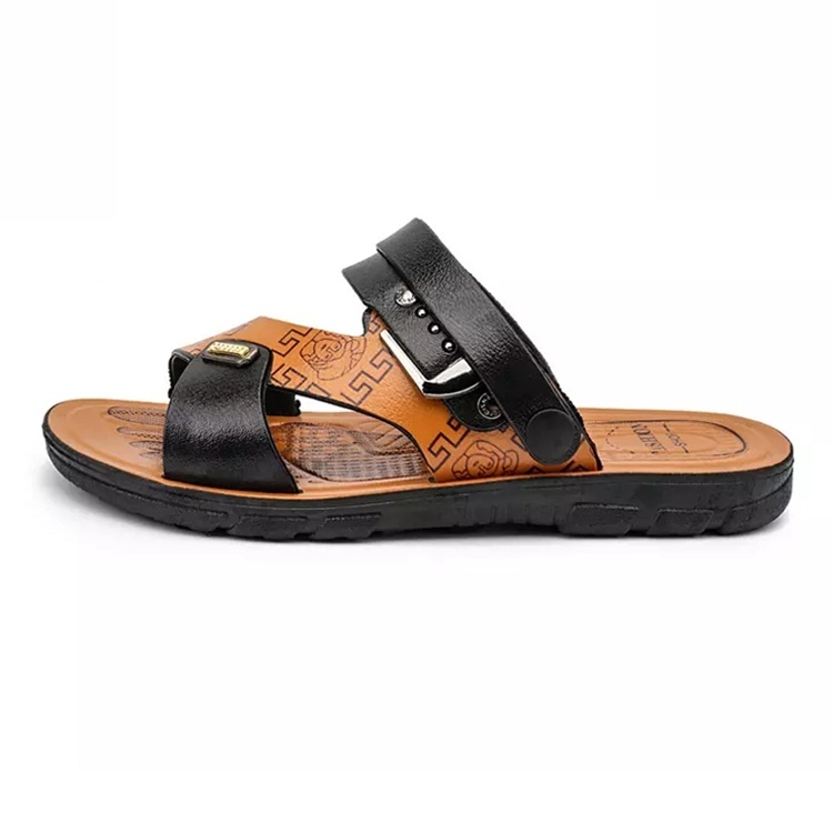 

Fashion Trend Two-wear Outdoor Casual Beach Sandals Slippers for Men (Color:Black Size:41)