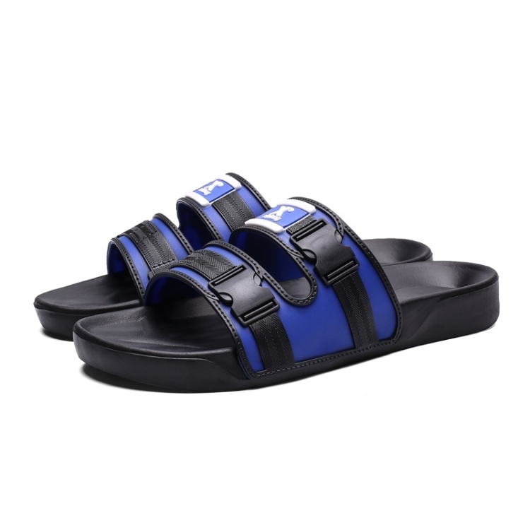 

Casual Fashion Lightweight and Comfortable Outdoor Slippers for Men (Color:Black Blue Size:40)