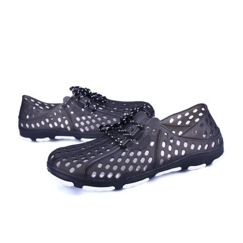 

Hollow Fashion Trend Beach Hole Shoes for Men (Color:Black Size:40)