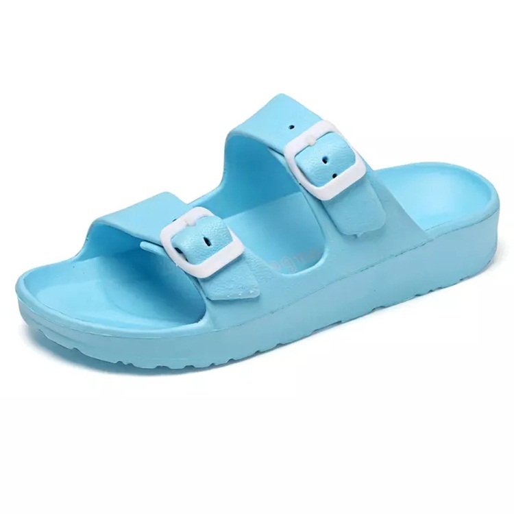 

Soft Lightweight Non-slip Wear-resistant Thick-bottom Home Casual Slippers for Women (Color:Blue Size:37)