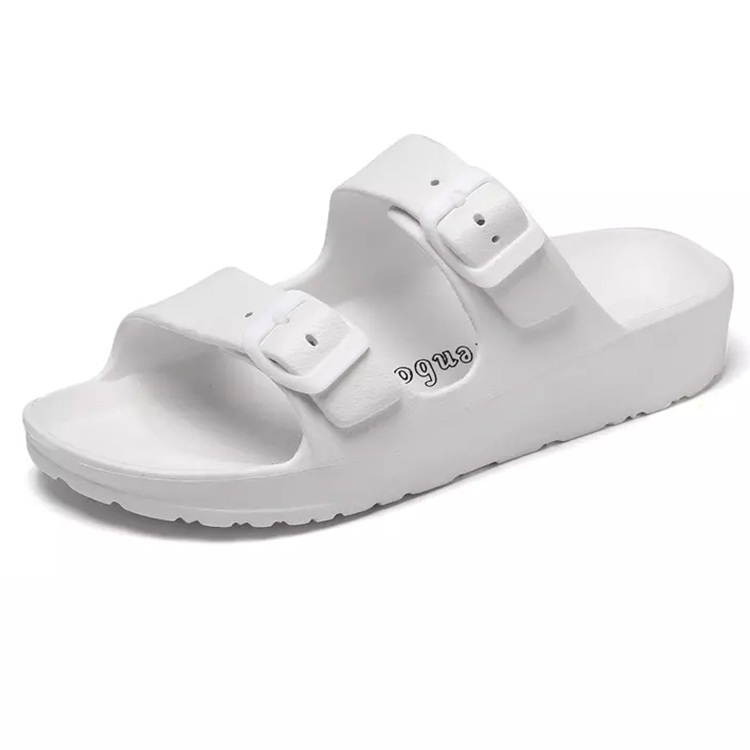 

Soft Lightweight Non-slip Wear-resistant Thick-bottom Home Casual Slippers for Women (Color:White Size:38)