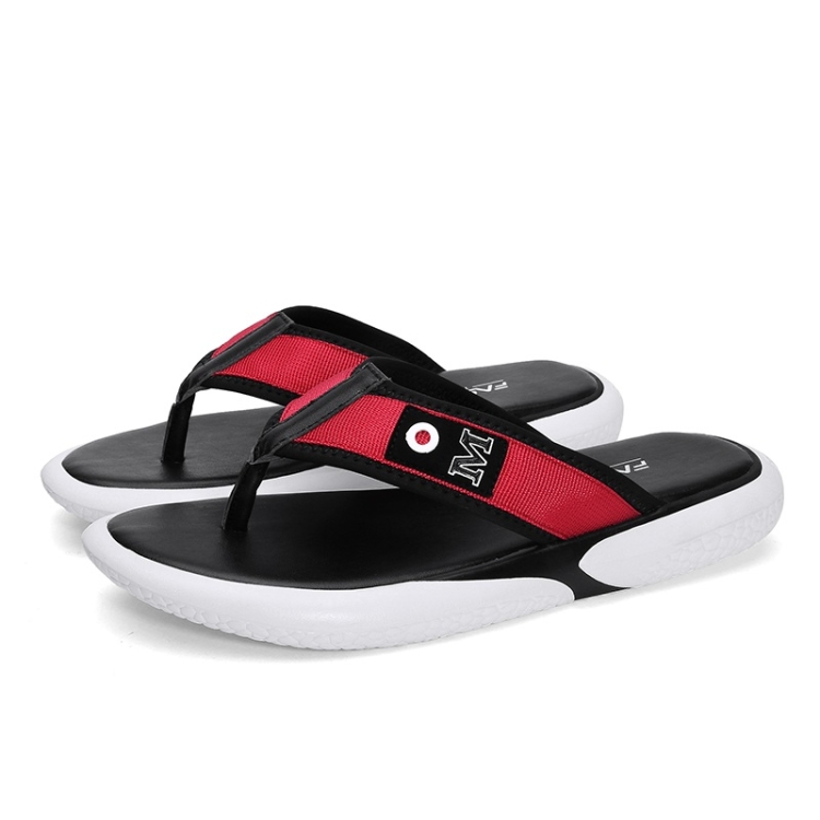

Trendy Personality Webbing Lightweight and Comfortable Slippers for Men (Color:Red Size:39)