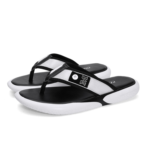

Trendy Personality Webbing Lightweight and Comfortable Slippers for Men (Color:White Size:40)