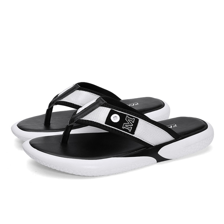 

Trendy Personality Webbing Lightweight and Comfortable Slippers for Men (Color:White Size:42)