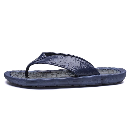 

Sport Casual Soft and Comfortable Flip Flops Beach Shoes for Men (Color:Blue Size:40)