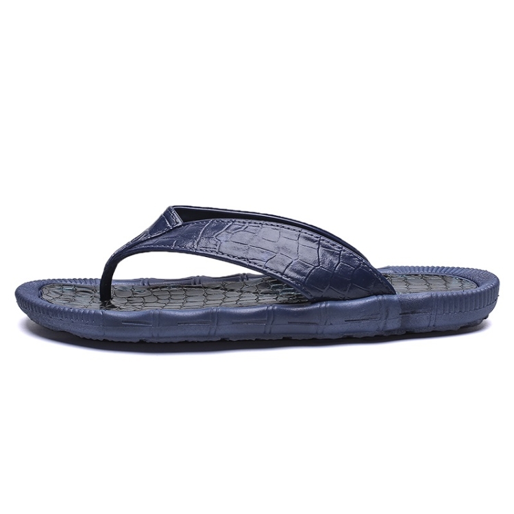 

Sport Casual Soft and Comfortable Flip Flops Beach Shoes for Men (Color:Blue Size:41)