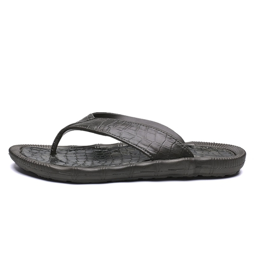 

Sport Casual Soft and Comfortable Flip Flops Beach Shoes for Men (Color:Brown Size:42)