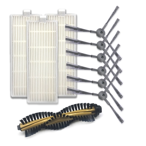 

XI216 A Pair K614 Side Brushes + 3 PCS I207 Filters +I202 Main Brush Sets for ILIFE A4