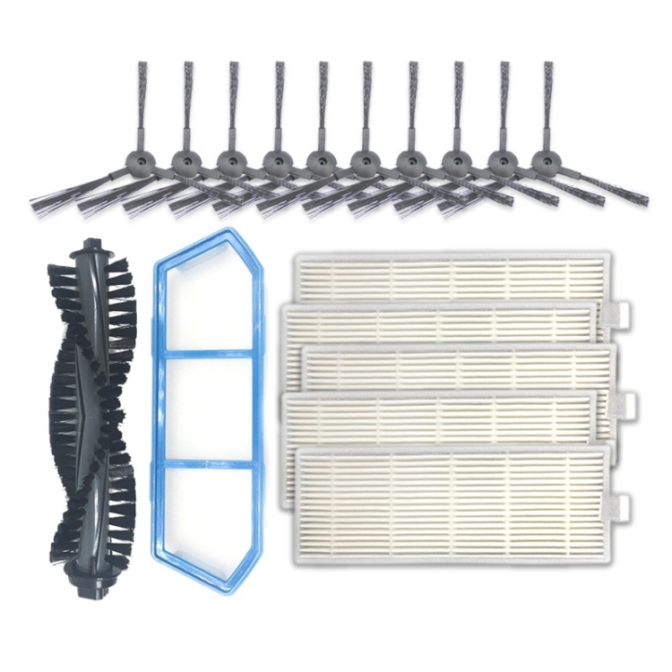 

XI230 5 Pairs K614 Side Brushes + I205 Initial Effect Filter + 5 PCS I207 Filters + I203 Main Brush Set for ILIFE A4S