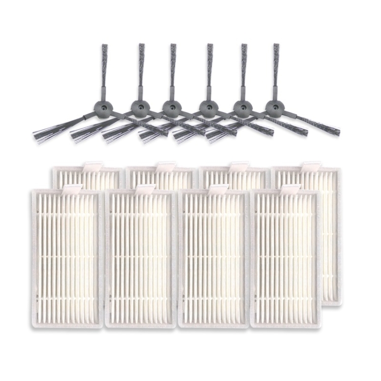 

XI243 3 Pairs K614 Side Brushes + 8 PCS I208 Filters Set for ILIFE V5S Pro / V50 / V5S