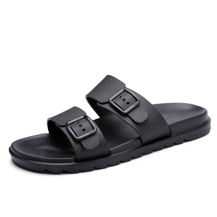 

Stylish Lightweight Non-slip Wearable Slippers Beach Shoes for Men (Color:Black Size:42)