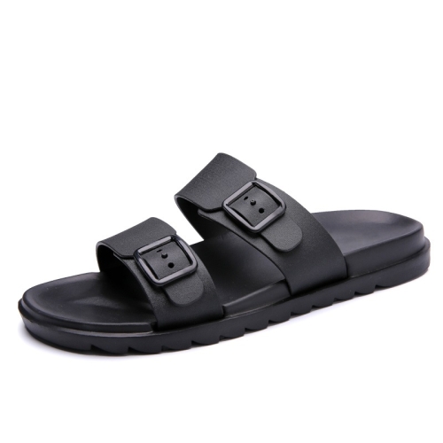 

Stylish Lightweight Non-slip Wearable Slippers Beach Shoes for Men (Color:Black Size:44)