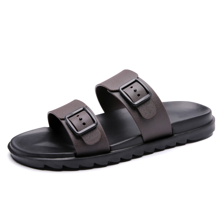 

Stylish Lightweight Non-slip Wearable Slippers Beach Shoes for Men (Color:Brown Size:40)