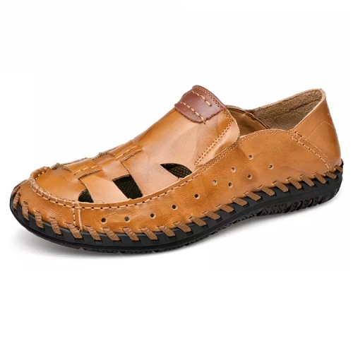 

Comfortable Soft Non-slip Wear-resistant Outdoor Upstream Beach Shoes for Men (Color:Light Brown Size:38)