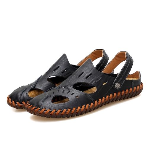 

Comfortable and Breathable Outdoor Casual Beach Sandals for Men (Color:Black Size:47)