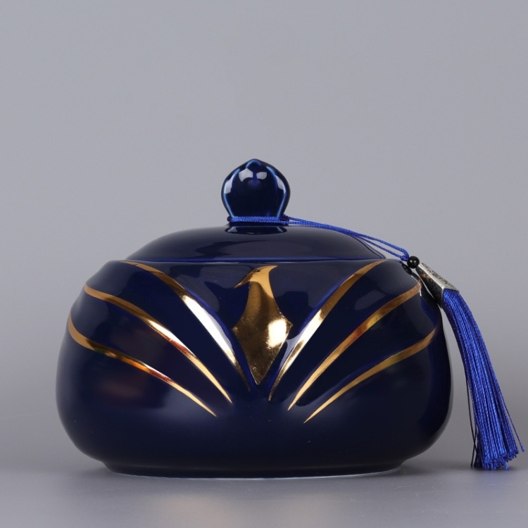 

Tea Cans Ceramic Sealed Cans Tea Cans Tea Storage Tanks Small Puer Tea Box Household Tea Barrel Tea Jar 800ml (Purple)