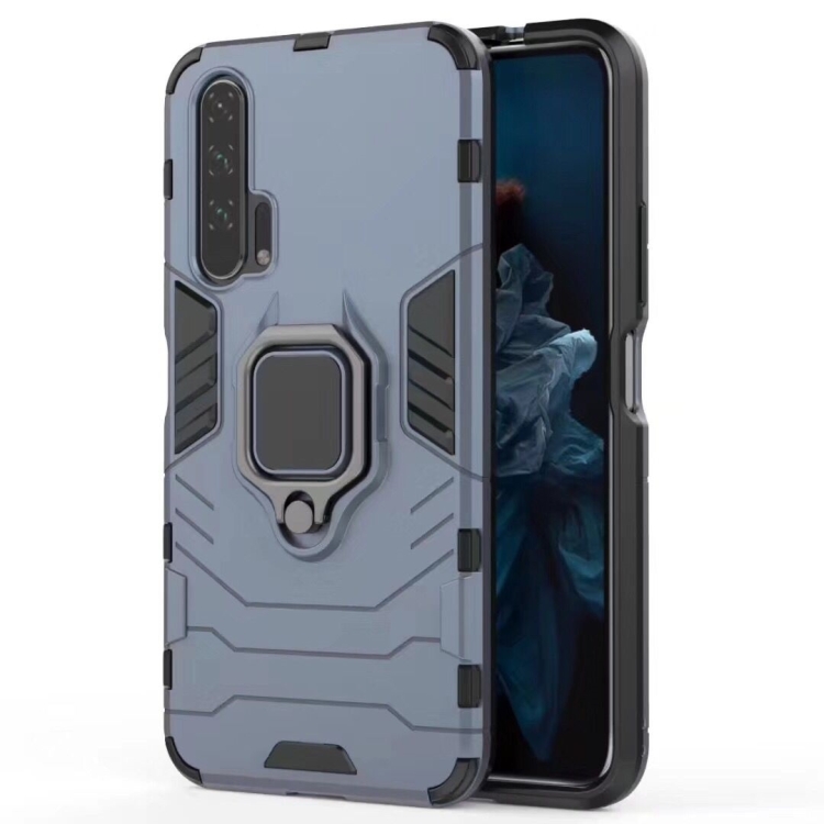 

PC + TPU Shockproof Protective Case for Huawei Honor 20 Pro, with Magnetic Ring Holder (Grey)