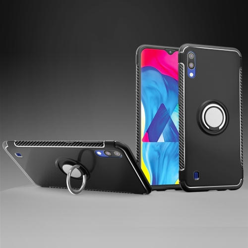 

Magnetic 360 Degrees Rotation Ring Armor Protective Case for Galaxy M10 (Black)