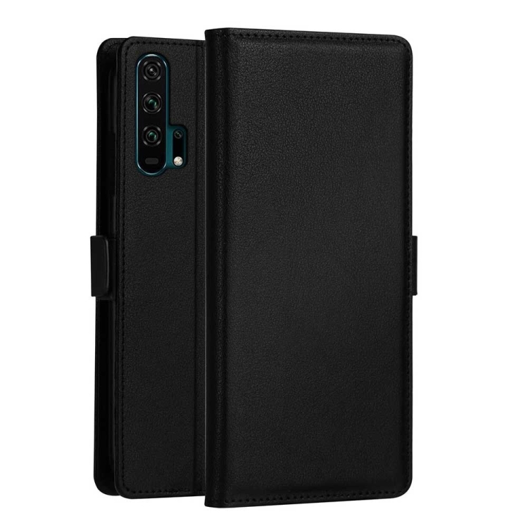 

DZGOGO MILO Series PC + PU Horizontal Flip Leather Case for Huawei Honor 20 pro, with Holder & Card Slot & Wallet (Black)