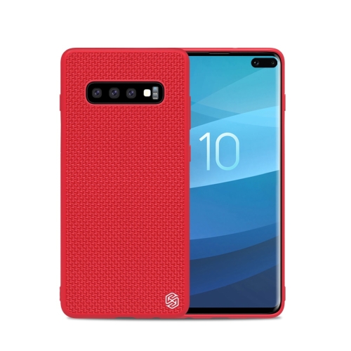 

NILLKIN 3D Textured Nylon Fiber TPU Case for Galaxy S10+ (Red)