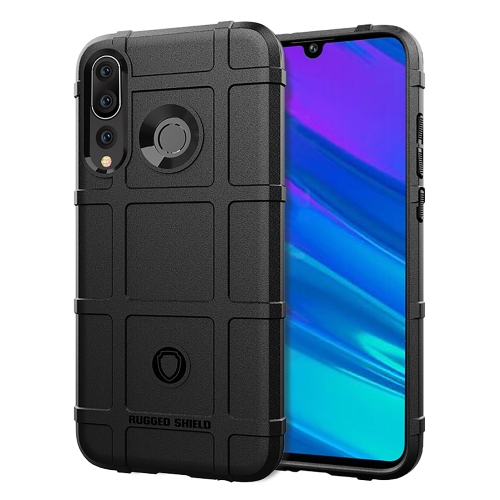 

Shockproof Rugged Shield Full Coverage Protective Silicone Case for Huawei nova 5i Pro / Mate 30 Lite (Black)