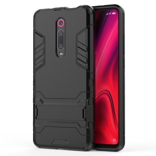 

Shockproof PC + TPU Case for Xiaomi Mi 9T / Redmi K20, with Holder(Black)