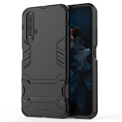 

Shockproof PC + TPU Case for Huawei Honor 20, with Holder (Black)