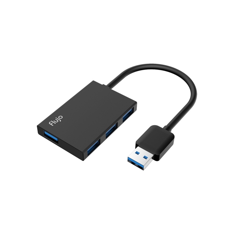 

Flujo H51 Ultra-slim 4-ports USB 3.0 HUB Adapter (Black)