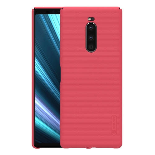 

NILLKIN Frosted Shield Concave-convex Texture PC Protective Case Back Cover for Sony Xperia 1 (Red)